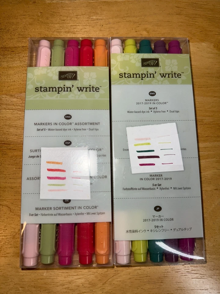 Stampin Up' 79 шт. лот маркеры для письма чернильные ручки с двойным наконечником кисть на водной основе тонкая - Изображение 3 из 4