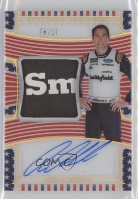 2022 Panini National Treasures Holo Gold 6/10 Aric Almirola #PPS-AA Patch 4k8