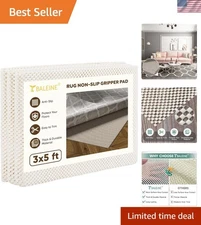 Customizable Non-Slip Rug Pad Gripper - Protect Your Floors with Style 3'x5'