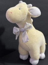 Carters Vintage HTF Prestige Giraffe Lovey Security Plush Rattle Yellow White