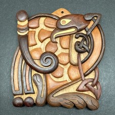 Islandcraft Celtic Carvings 6x6  Square Wall Plaque
