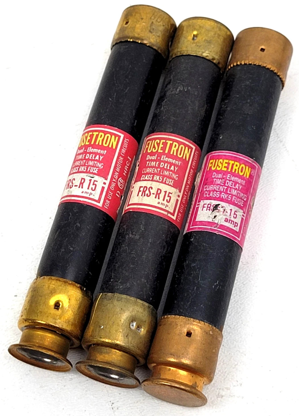 Fuse Brand Reverse R Lot of 3 - FRS-R-15 MIXED BRANDS 15 Amp Fuse Class RK5 | eBay