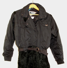 ROFFE XCT Nepal Vintage Black Full Snowsuit Women's Corduroy Pants Made in USA