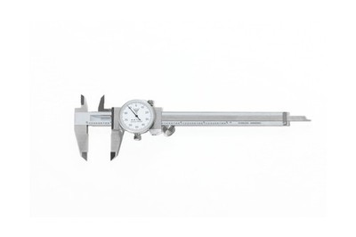 PEC Dial Caliper 0-6 Inch, Stainless Steel Precision Measuring Tool with Shoc...