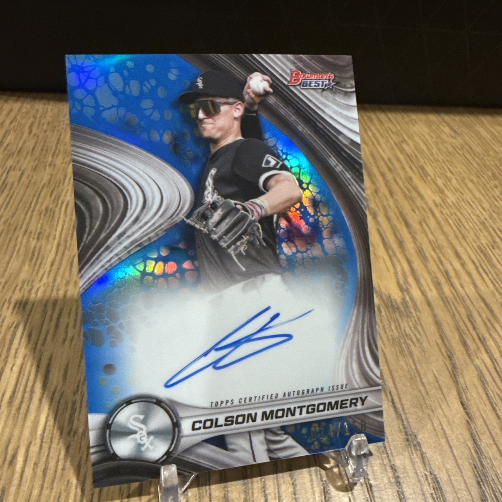 2024 Bowman's Best Colson Montgomery auto Blue /150