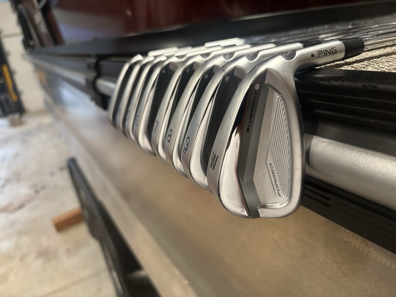 Ping Blue Print S Irons Right Handed Amt White X Flex 3-pw Mint