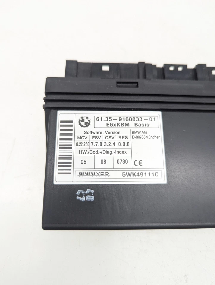 08-10 BMW 535XI GATEWAY CARROCERÍA MÓDULO DE CONTROL BCM BCU 9168833 OEM Foto 2 de 4