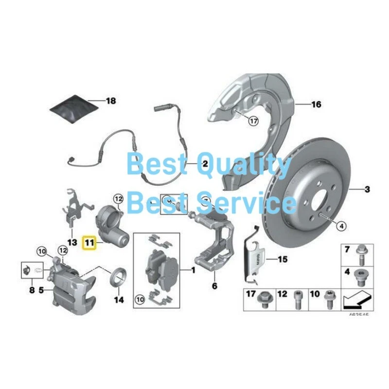 NUEVO 1 PIEZA Actuador de freno de estacionamiento trasero para BMW G11 G12 G14 G30 5 7 8 Series M5 M8 X7 Foto 4 de 4