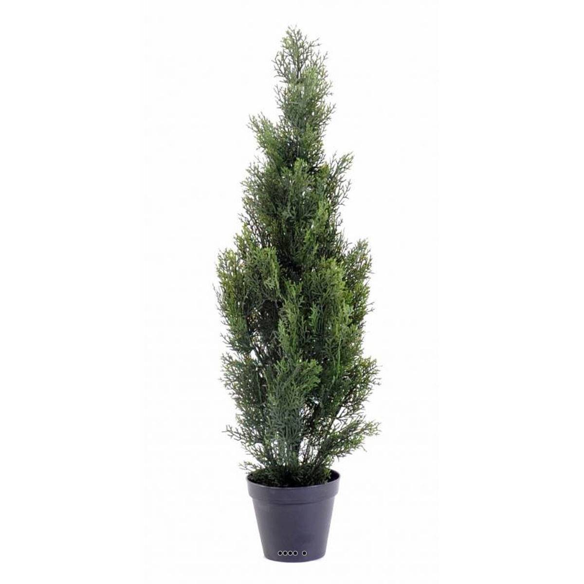Cyprès artificiel extérieur 90 cm pour décorer terrasse et balcon