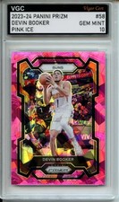 2023-24 PANINI PRIZM PINK ICE #58 DEVIN BOOKER VGC GEM MINT 10 IJ49