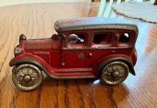 Vintage A. C. Williams 4 Door Sedan Cast Iron Blue