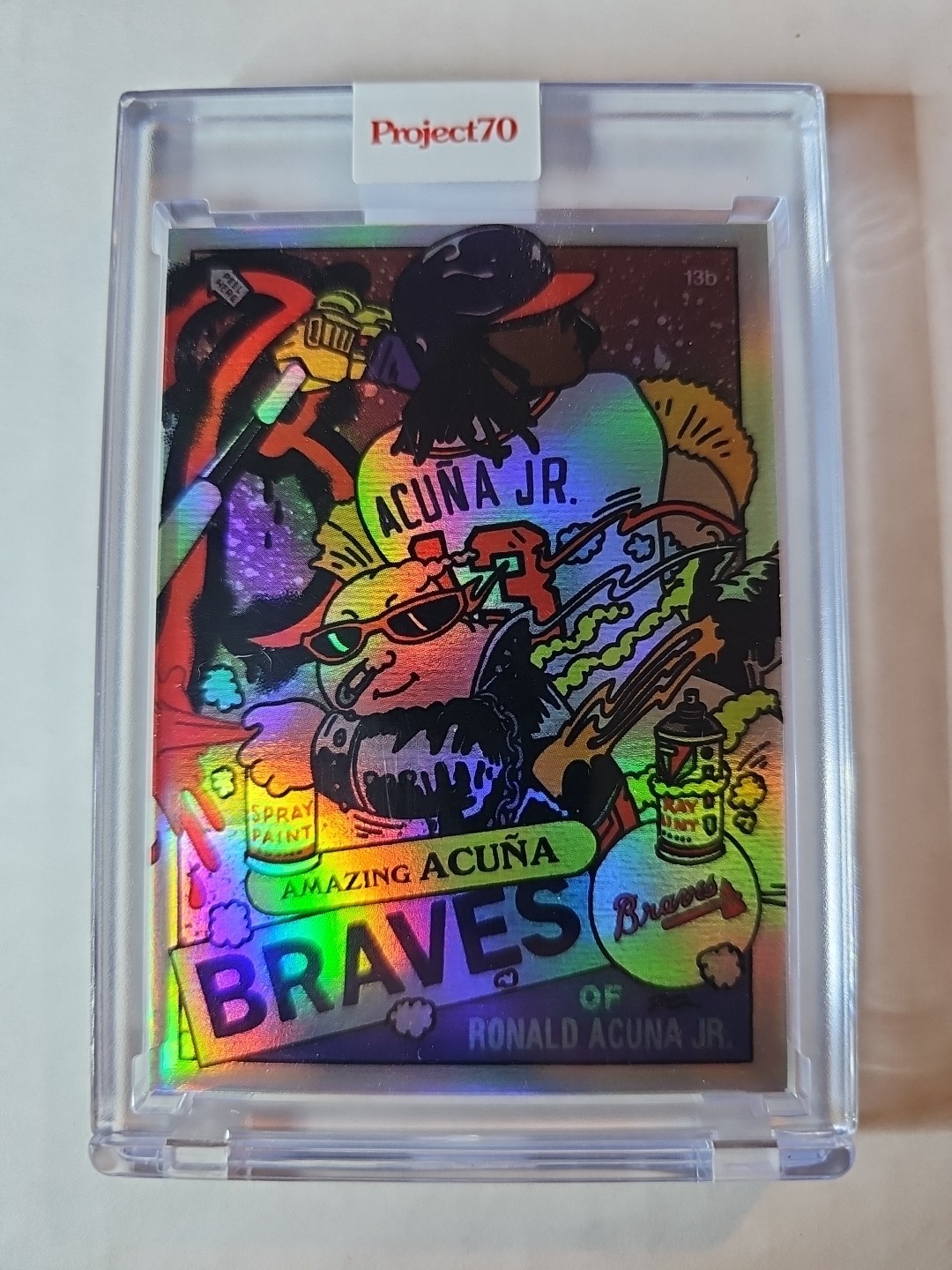 Topps Project 70 RONALD ACUNA JR - Ermsy #733 Rainbow Foil  57/70 Braves GPK