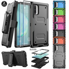 For Samsung Galaxy Note 10 Note 10 Case Protective Cover Clip  Tempered Glass