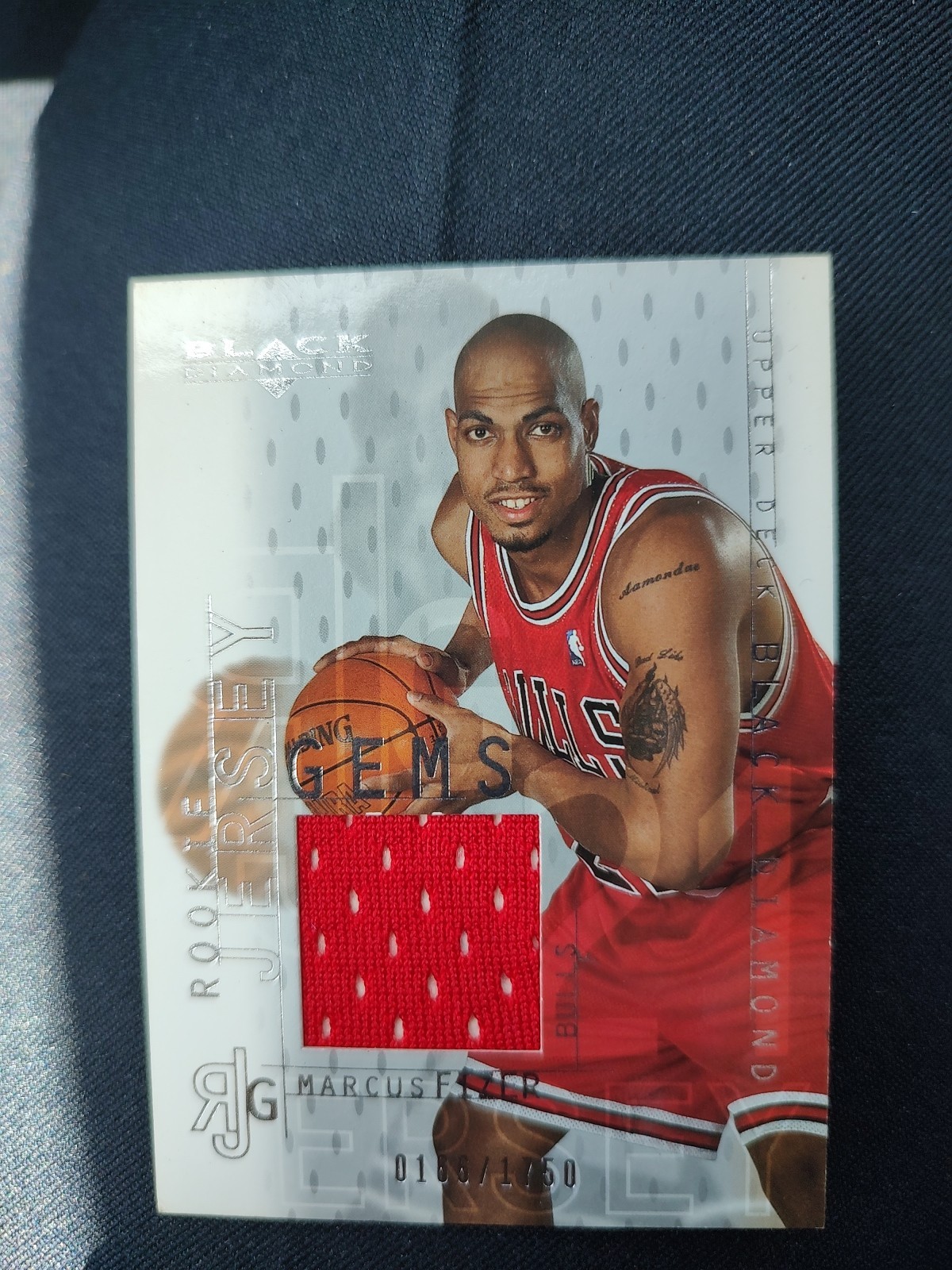 2000-01 Upper Deck Black Diamond - Rookie Jersey Gems Marcus Fizer #125 /1750...