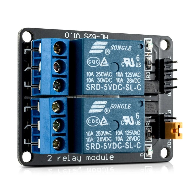 5V 2-CHANNEL RELAY BOARDS - 2 x MODULES FOR ARDUINO RASPBERRY Pi ARM AVR DSP PIC