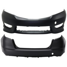 Set Of 2 Bumper Covers Front Rear For Honda Fit 2012-2014 Pair Set Of 2 Bumper Covers Front Rear For Honda Fit 2012-2014 Pair