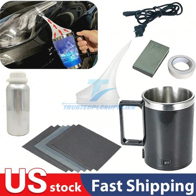 #ad #ad Headlight Restoration Repair Liquid Polymer Chemical Polishing Car Set Tool 200g $19.99