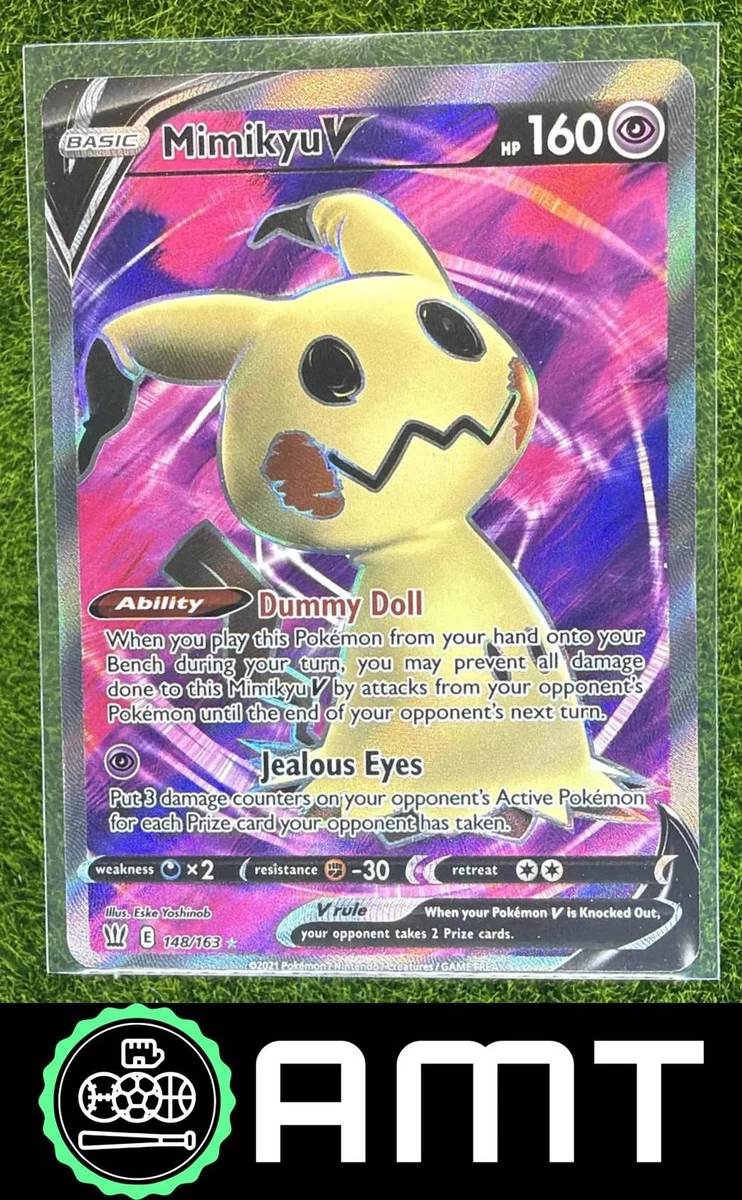 mimikyu v pokemon card value Mimikyu V TG16/TG30 Swsh09: Brilliant Stars Trainer Gallery Holo for sale online