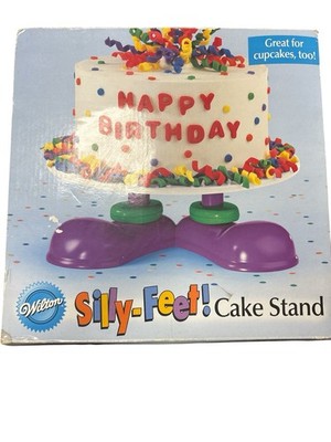 Wilton Silly Feet Birthday Cake Cupcake Presentation Treat Stand In Box