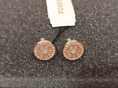 FOSSIL Paar Ohrstecker Edelstahl VINTAGE GLITZ' in Rosegold