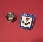 EUC Vintage Lot 2 Lapel Hat Pins Olympic Games Innsbruck 1976 Paris France