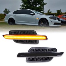 Side Indicator Smoked Honeycomb LED Light Kit for Holden Commodore VE 2008 2009