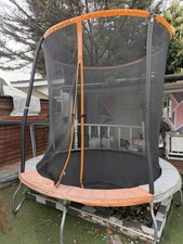 Sportspower 10ft Outdoor Kids Trampoline with Enclosure - Multicoloured