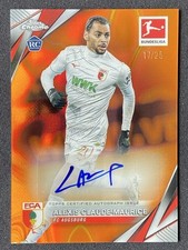 Alexis Claude-Maurice 2024-25 Topps Chrome Bundesliga Orange Lava Auto RC /25