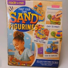 Horizon Group USA "Made By Me" Paint Your Own Sand Figurines Create Your Own Toy