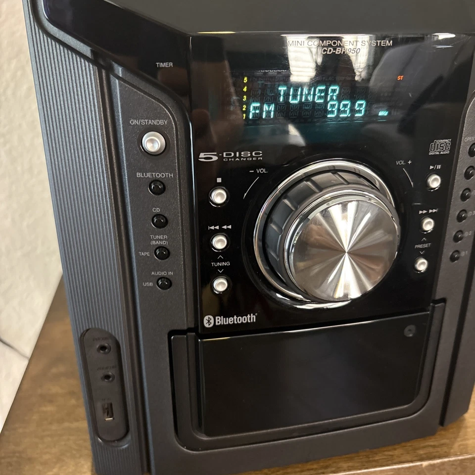 Sharp CD-BH950 5-Disc Mini Component System CD & Tape Player Bluetooth Radio - Image 4 of 4