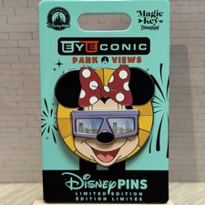 Disneyland Eye-Conic Park Views Minnie Mouse LE Pin Magic Key Exclusive