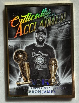 2024-25 Panini Noir - Critically Acclaimed Finals MVP Gold Frame Lebron James /7