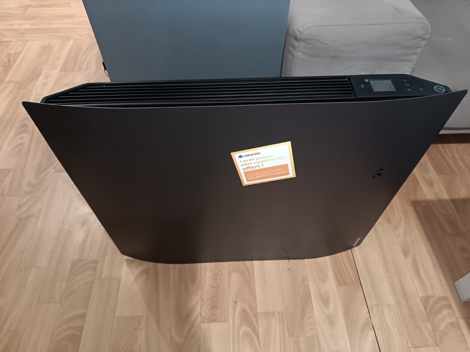 Radiateur Atlantic inertie 1000W horizontal connecté ref 507624 - 4