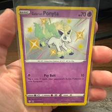 Pokemon TCG Galarian Ponyta SV047/SV122 Shining Fates Shiny Vault Holo 2021 on eBay