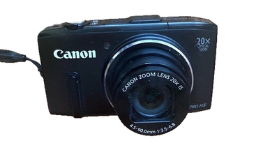 3780 Canon PowerShot SX280 HS ブラック Canon PowerShot SX280 HS 12.1MP Digital Camera - Black for