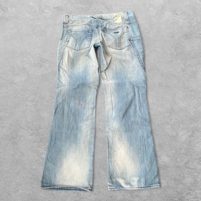 Vintage Y2K Miss Sixty Flip Vargo Low Rise Jeans 26 Dirty Wash Archival