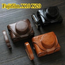 For Fujifilm X10 X20 Base Protection Cover Shell PU Leather Camera Bag Dock Case