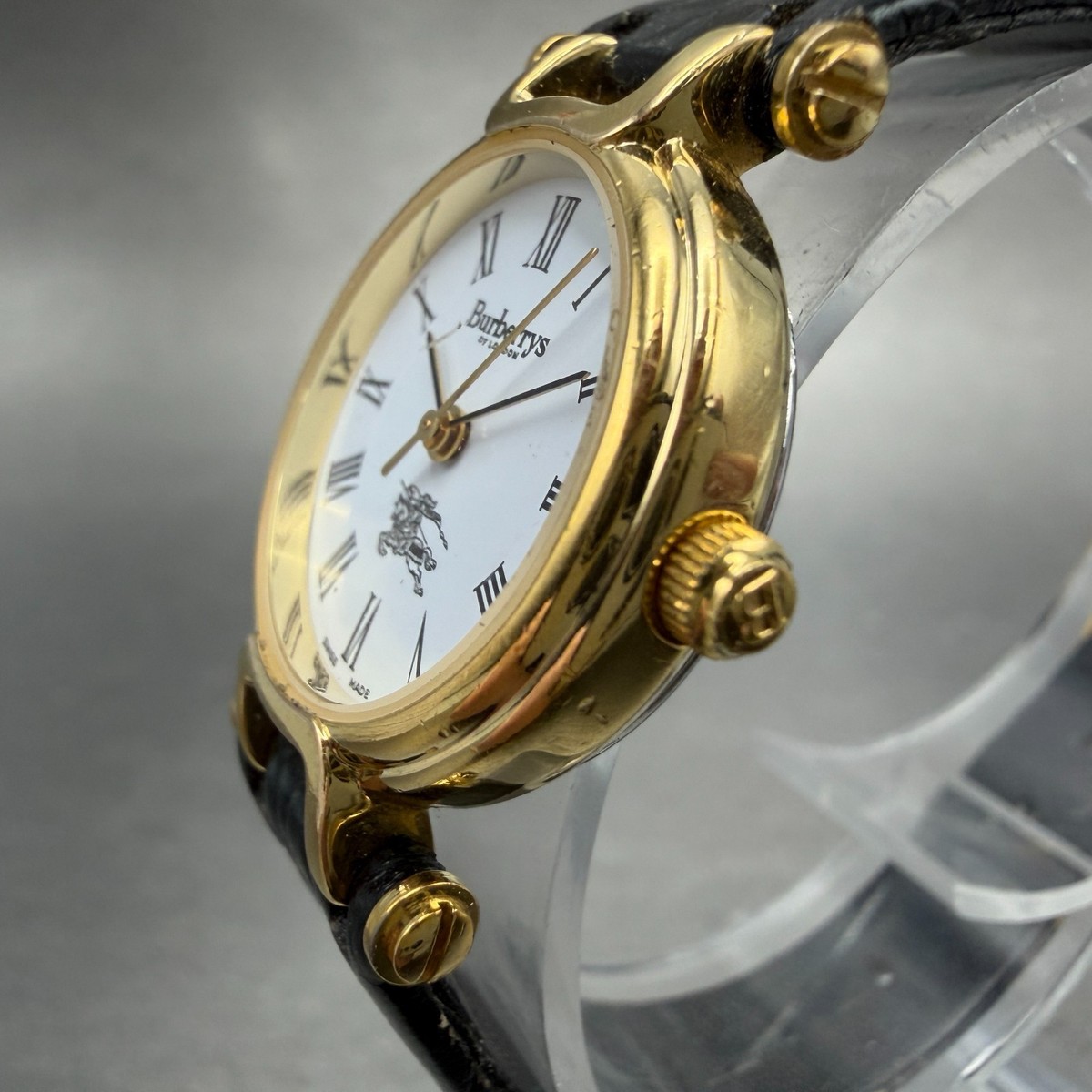 Burberry Watch Women 24mm White Dial Gold Tone Round 3200  display picture 1