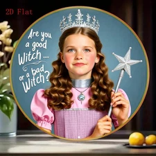 8" Charming Witch Sign - Halloween Game Room & Party Decor