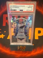 2024 BOWMAN STERLING BRYCE HARPER TEK 64/99 PSA 10
