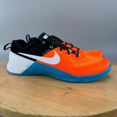 Nike Metcon 1 OG Men's Size 10 Shoes Total Orange Blue Lagoon FQ1854-800