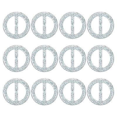 1,2'' Schalring-Clip, 12Pcs runder T-Shirt Clip mit Bling-Verschluss, Seeblau