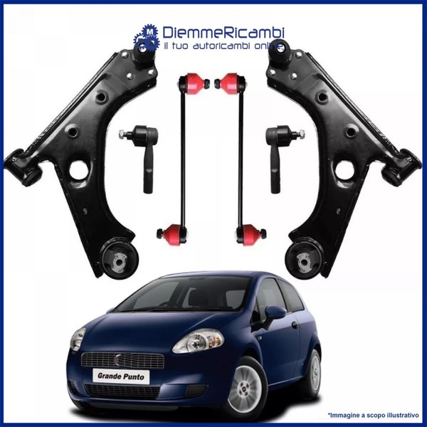 W-Parts Kit Vorderachse Stabilisatorstreben 6-Teilig FüR Fiat Punto/Grande Punto-image