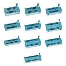 Green IC Lock Seat Zif Socket Test Solder Type Socket