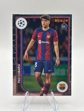 Pau Cubarsi 2023-24 Topps Merlin UEFA Club #103 Rookie Trading Card. rookie card picture