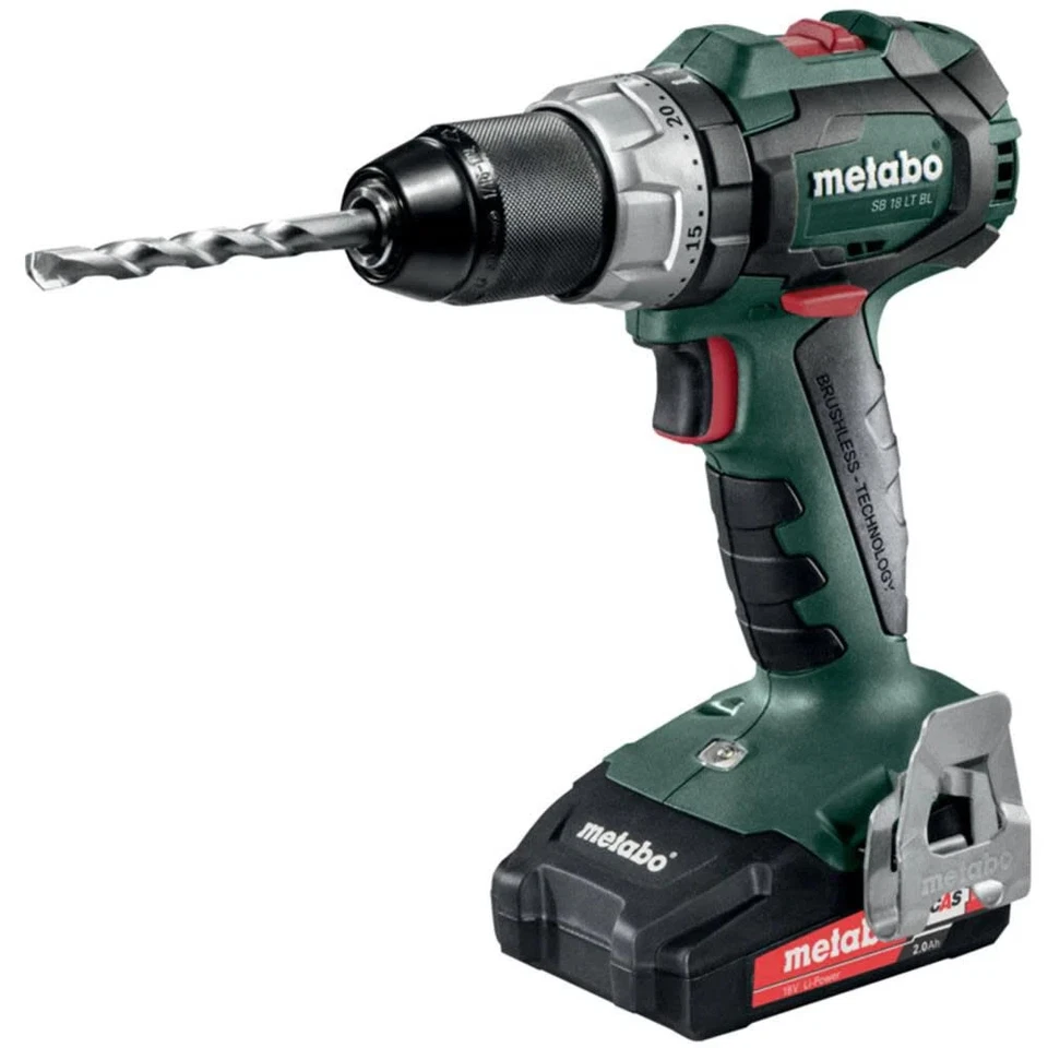 Metabo 18V Sb 18 Lt Bl 2.0 Brushless Cordless Hammer Drill 2.0Ah Kit - Image 3 of 4