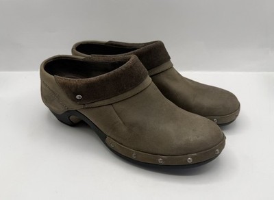 Merrell Clogs Womens Size 9 Brown Mules J56086 Drizzle Nubuck Leather Slip On