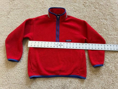 Patagonia Kids Synchilla Marsupial Half Zip Pullover Red Size S8 STY65521 - Picture 5 of 12