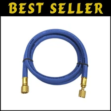 6' Vacuum Certified 3/8" Diameter Refrigerant Hose - Ultra-Flexible Blue Rubber