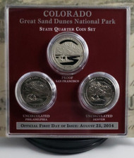 2014 Great Sand Dunes NP Quarter Set - Colorado - Very Nice!!!